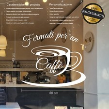 adesivo per vetrine bar caffè