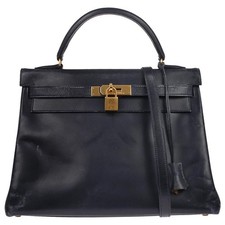 Borsa a mano Hermes Navy Box