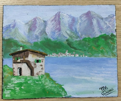 Disegno acquarello carta - su,