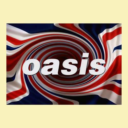 Oasis swirl poster - oasis, a2