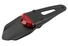 PORTATARGA MOTO ENDURO FANALE STOP POSTERIORE LED MOTARD CROSS Rosso UNIVERSALE