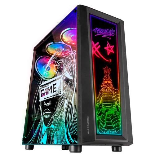 Mars gaming art nero case - mars,