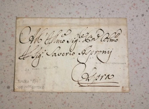 1754 lettera prefilatelica - lettera,