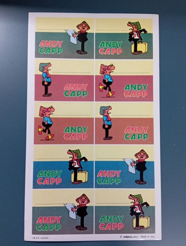 Andy capp etichette - etichette, vintage