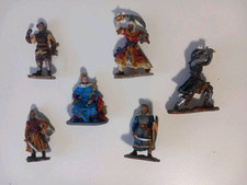 Soldatini Templari In Piombo Da Collezione Vintage 6 Pezzi