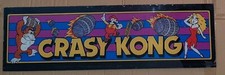 Vetro Plaxglas Marques cabinato Arcade anni 80 Crasy Kong (Bertolino)