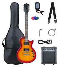 Chitarra Elettrica Single Cut Vintage Arancio Orangeburst Set Amplificatore