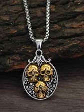 Collana uomo pendente decorato