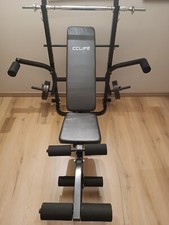 panca per addominali , braccia , pettorali e gambe..completa di 4 pesi da 5 Kg