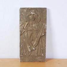 Scultura religiosa Ferruccio Guidotti calco in gesso Cristo risorto 47 x 23 cm