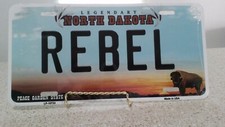 Rebel North Carolina Metal Sign
