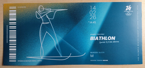 Biglietto ricordo olimpiadi - biglietto,
