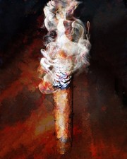 La signora nel fumo di sigaro