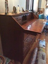 Antico cassettone a ribalta in noce Luigi XVI