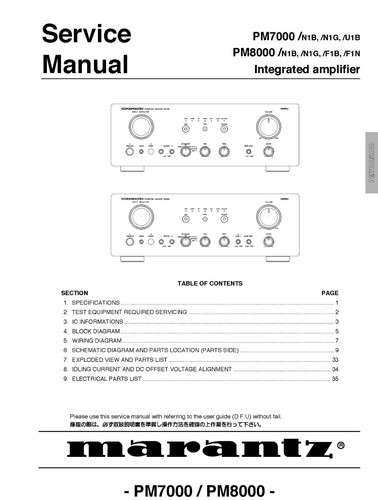 Marantz pm7000 pm8000 - marantz,