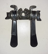 Leve deragliatori bici corsa epoca marcate SIMPLEX, con anello di fissaggio