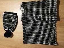 COMPLETO SET SCIARPA E BERRETTO bianco e Blu Accessorize 