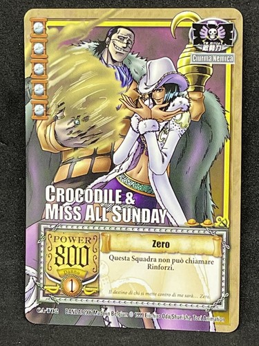 One piece tcg promo - one, crocodile