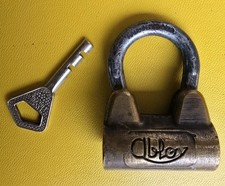 Lucchetto vintage Abloy Finland in ottone – con chiave originale