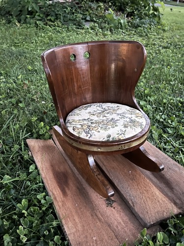 Sedia dondolo vintage - sedia, a