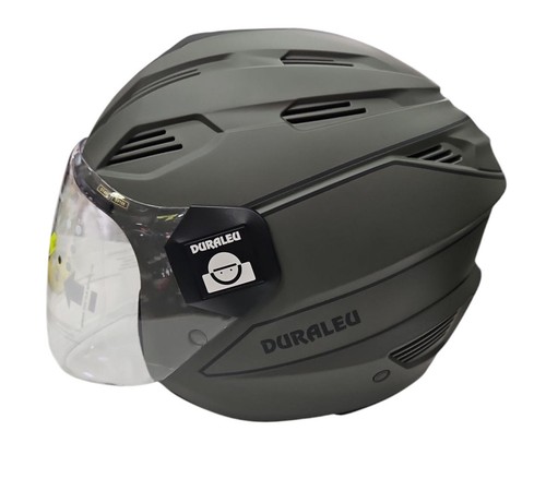 Casco jet duraleu trendy verde - casco,