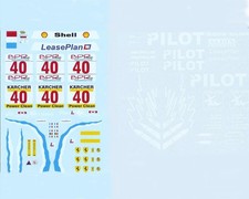 Ferrari F40 GT / LM / Challenge #40 - PILOTA - decalcomania 1/18 -