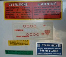 Kit adesivi fiat 500 - adesivi,