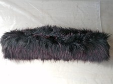 O bag  - BORDO PELLICCIA per Borse GRANDI - ECO PELLE - VOLPE NERO ROSA