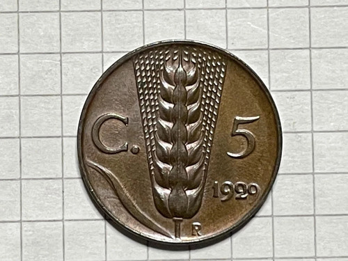 Centesimi 1929 spiga - 5,