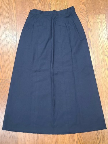 Gonna lana blu uniforme - , us