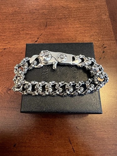 Bracciale maglia cubana - , croce