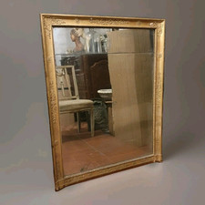 Specchiera  antica In legno Dorato  Impero.