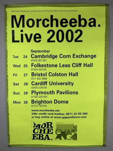 Morcheeba poster original - morcheeba,