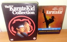 THE KARATE KID SAGA TRILOGY DVD UK + LA LEGGENDA CONTINUA STEELBOOK BLU RAY