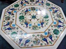 Tavolo Bianco In Pietra Dura