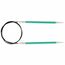 KnitPro-Ferri da maglia circolari fissi Zing, alluminio,, 40 cm x 20 mm (F7I)