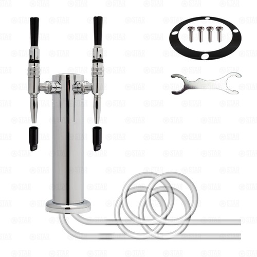 Rubinetto cremoso acciaio inox