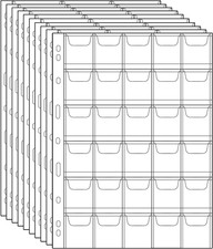Porta Monete Portaoggetti Timbro Tasche Timbro in Plastica Protezione Valuta Mon