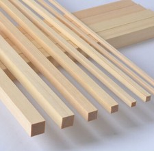 Bastone legno quadrato balsa 30 cm modello fai da te fatto a mano hobby artigianato forniture