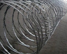 FILO RASOIO - 10m x 500mm "Clipped" Acciaio Inox 22mm Barre Standard