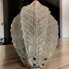 Grande Applique A Foglie In Vetro Di Murano