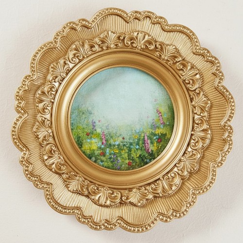 Quadro acrilico prato fiori