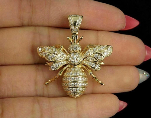 Ciondolo uomo tondo diamante