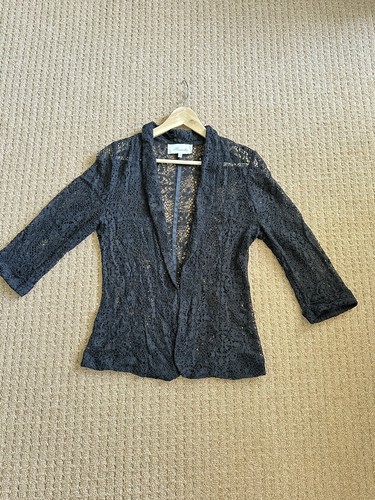 Blazer nero pizzo - nero, di