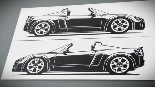 Adesivo opel speedster - adesivo,