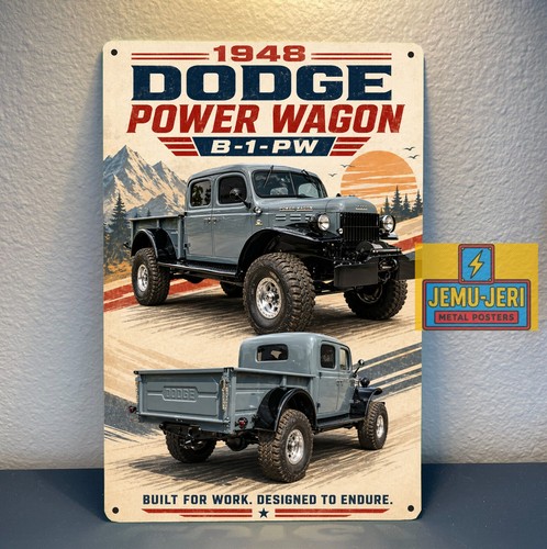 Poster insegna metallo camion - poster,