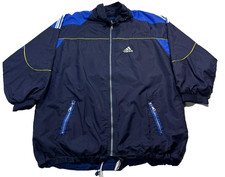 Giacca a vento Adidas uomo blu