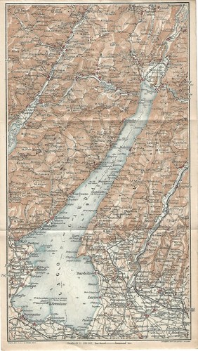 Carta geografica antica lago - antica,