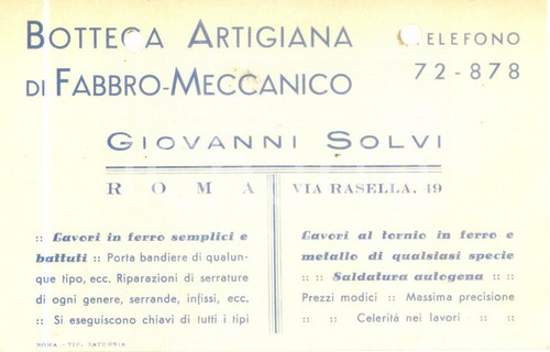 1935 roma giovanni solvi - roma,