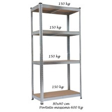 Scaffali 4 Ripiani 80x40